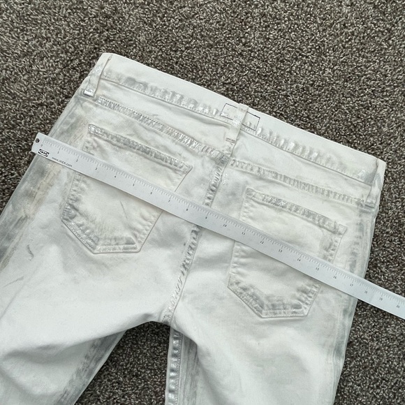 Current/Elliot The Stiletto Jeans Washed Out Silver White Skinny Stretchy Fit 28 - Picture 10 of 15